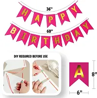 Girl Happy Birthday Balloons Decoration Kit Items 61 Pcs For Birthday Combo Pack-thumb2