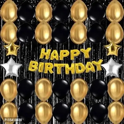 PARTY MIDLINKERZ Happy Birthday Balloons Party Decoration Kit items 70Pcs combo set decor for HBD (Set of 70)