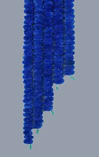 PARTY MIDLINKERZ Marigold Garland Halloween Decorations Wedding Decorations Artificial Flowers Fake Flowers Fall Garland Christmas Decor Flower Garland Strands (Pack of 5, Blue)-thumb3