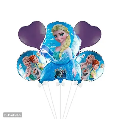 Party Midlinkerz Frozen Decoration For Boys  Girls, Frozen Party Supply Kit Easy Decoration For Your Home (Pack Of 5)-thumb0