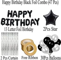 Printed Happy Birthday Decoration Kit Combo - 48 Pcs For Birthday Decor-thumb1