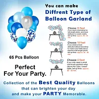 PARTY MIDLINKERZ Blue theme birthday decoration Kit Combo 70Pcs Happy Birthday Banner Foil Metallic Balloon With Foil curtain For Boys, Husband, Kids, Adult, 21st, 25th, 30th, 40th, 50th-thumb3