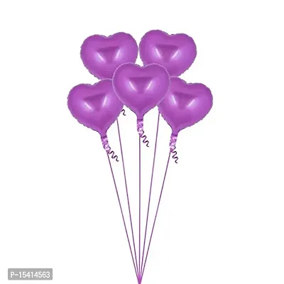 Party Midlinkerz?5 pcs 18inches Heart Pink Balloons, Heart shaped Balloons foil Love Balloons for Valentine Decoration /Wedding / Balloons / Engagement / Bridal Shower Decoration Party Balloons-thumb0