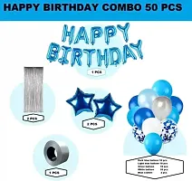 Printed Happy Birthday Decoration Kit Combo - 41 Pcs For Birthday Decor-thumb1