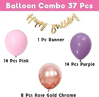 Printed Happy Birthday Decoration Kit Combo - 39 Pcs For Birthday Decor-thumb1