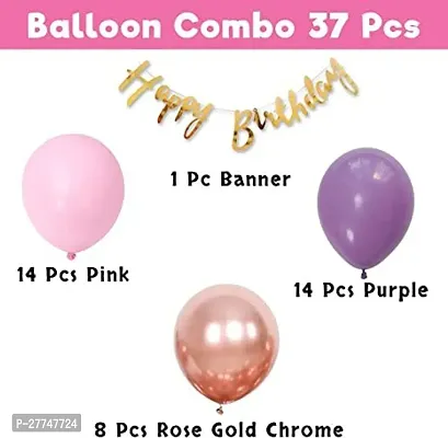 Printed Happy Birthday Decoration Kit Combo - 39 Pcs For Birthday Decor-thumb2