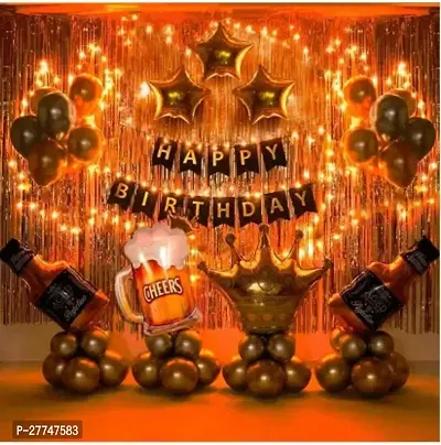 Printed Happy Birthday Decoration Kit Combo - 613Pcs For Birthday Decor