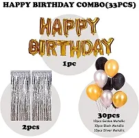 Solid Happy Birthday Balloons Decoration Kit 45 Pcs-thumb1