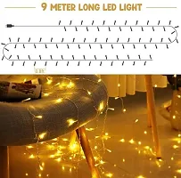 Net Happy Birthday Decoration Kit Combo - 47 Pcs With Led Light And Net Curtain-thumb2