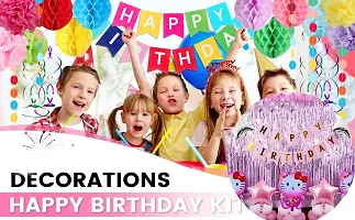 Kitty Happy Birthday Decoration Kit Combo - 49 Pcs For Birthday Decor-thumb3