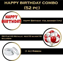 Solid Happy Birthday Balloons Decoration Kit 52 Pcs-thumb1