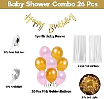 Printed Happy Birthday Decoration Kit Combo - 26 Pcs For Birthday Decor-thumb1