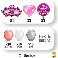 Girls Princess Birthday Decoration Kit Items 36Pcs Combo Birthday Combo-thumb1