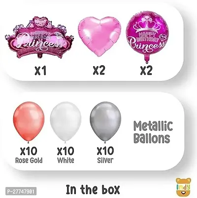 Girls Princess Birthday Decoration Kit Items 36Pcs Combo Birthday Combo-thumb2