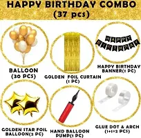 Printed Happy Birthday Decoration Kit Combo - 61 Pcs For Birthday Decor-thumb1