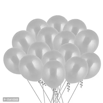 Party Midlinkerz?Set Of 100 Pcs Silver?Balloons With Pump combo Decoration/Girls birthday decoration