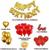 Printed Happy Birthday Decoration Kit Combo - 61 Pcs For Birthday Decor-thumb1