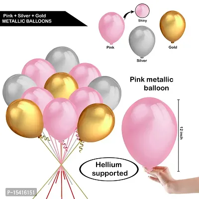 PARTY MIDLINKERZ?Party Balloons Metallic HD for Birthday / Anniversary / Baby Shower Pack Of 100 And Pack Of 51-thumb2