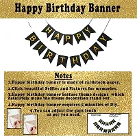 PARTY MIDLINKERZHappy Birthday Decoration Kit Combo Fairy Led Lights - 17pcs Set Banner; Rubber Balloon; Metallic; Foil;Sash For Boys; Girls; Kids; 16th; 18th; 21st; 30th Party Supplies-thumb2