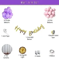 Net Happy Birthday Decoration Kit Combo - 59 Pcs For Birthday Decor-thumb1