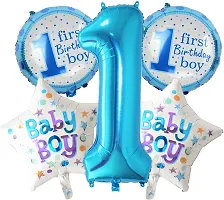 1St First Happy Birthday Decoration Kit For Boys Items 58 Pcs For Birthday Combo-thumb2