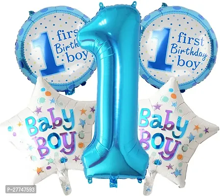 1St First Happy Birthday Decoration Kit For Boys Items 58 Pcs For Birthday Combo-thumb3