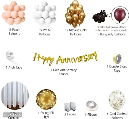 Anniversary Decoration Kit Items Combo 74 Pcs For Anniversary Combo Pack-thumb2