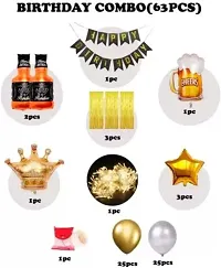 Printed Happy Birthday Decoration Kit Combo - 613Pcs For Birthday Decor-thumb1