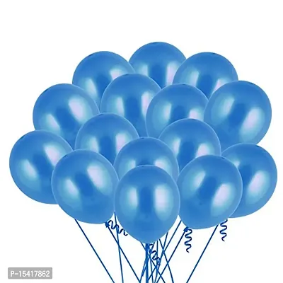 Party Midlinkerz?Set Of 51 Pcs Blue?Balloons With Pump combo Decoration/Girls birthday decoration-thumb0