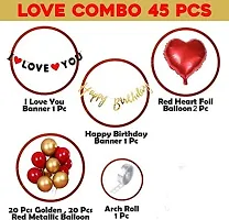 Happy Birthday Decoration Kit Combo - 45 Pcs For Birthday Decor-thumb1