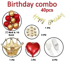 Love Happy Birthday Decoration Kit Combo - 40 Pcs For Birthday Decor-thumb1