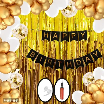 PARTY MIDLINKERZ Printed Happy Birthday Decoration kit Combo - 61 Pcs for Birthday Decor ()-thumb2