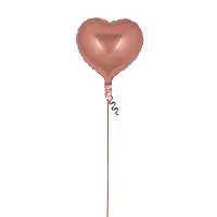 Party Midlinkerz?5 pcs 18inches Heart Rose Gold Balloons, Heart shaped Balloons foil Love Balloons for Valentine Decoration /Wedding / Balloons / Engagement / Bridal Shower Decoration Party Balloons-thumb1