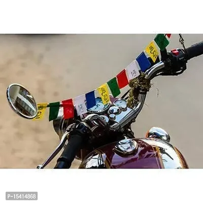 PARTY MIDLINKERZ Tibetan Buddhist Prayer Flags for Motorbike/Bike and Cycle, Home (Small) PACK OF 2