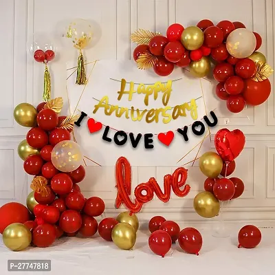 Anniversary Decoration Kit Combo - 45 Pcs For Anniversary Decor-thumb0