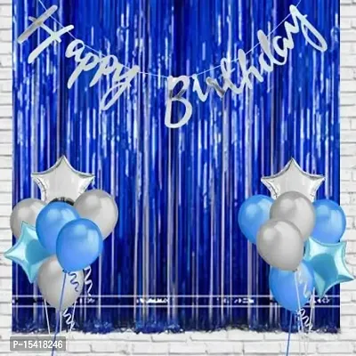PARTY MIDLINKERZ Happy Birthday Balloons Decoration Kit 17 Pcs, (Pack of 17)
