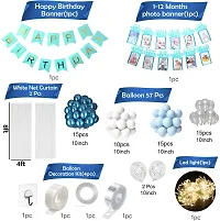 Boy Happy Birthday Decoration Kit Items Combo - 68 Pcs For Birthday Decor-thumb1