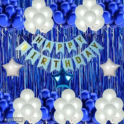 Happy Birthday Balloons Party Decoration Kit Items 46Pcs Combo Set Decor For Hbd