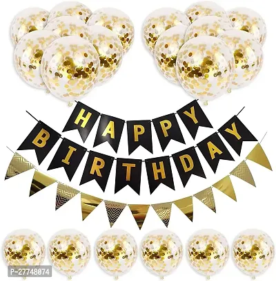 Printed Happy Birthday Decoration Kit Combo - 13 Pcs For Birthday Decor-thumb2