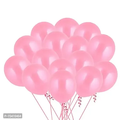 Party Midlinkerz?Set Of 100 Pcs Light Pink?Balloons With Pump combo Decoration/Girls birthday decoration