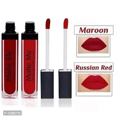 Longlasting Liquid Lipstick Smudgeproof  Waterproof Red  Marron Color