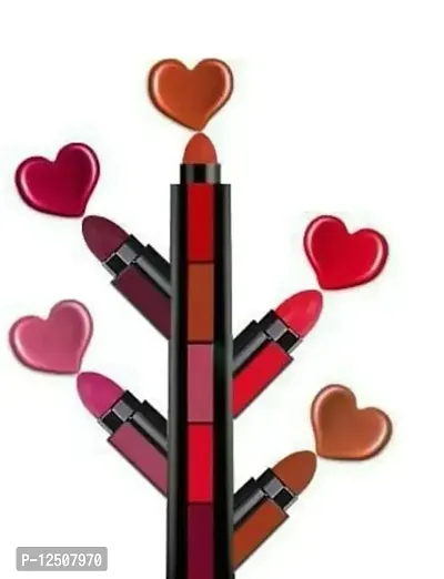 Red 5 in 1 Lipstick 7.5gm, Long Lasting Matte-thumb0