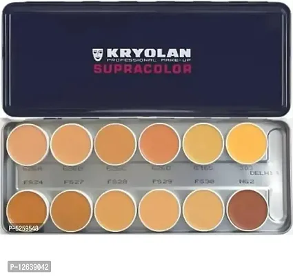 SHEFFO KRYOLAN SUPRACOLOR FOUNDATION PALETTE 12 COLOR-thumb0