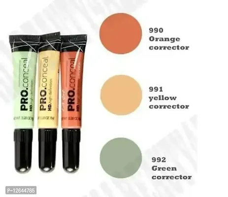 HD PRO CONCEALER GREEN, ORANGE, YELLOW COLOR PACK OF 3-thumb0