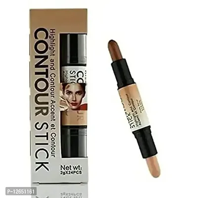 SHEFFO MAKEUP 3D BALM 2 IN 1 FOUNDATION CONCEALER PEN HIGHLIGHTER STICK LONG LASTING DARK CIRCLES CORRECTOR CONTOUR PACK OF 1-thumb0