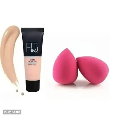 SHEFFO HD PRO FOUNDATION WITH MAKEUP 2 PUFF/ BLENDER-thumb0