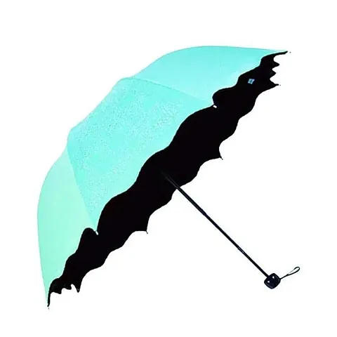 Portible Magic Umbrella, Compact Umbrella, Women Umbrella, A Creative Magical Umbrella of Blooming Flowers Design (Pack of 1)