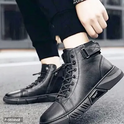 Austrich Men Top Quality Casual Trending Synthetic Leather Boot-thumb0