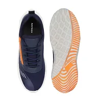 Elegant Blue Mesh Self Design Sports Running Shoes For Men-thumb3
