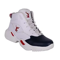 Mens Stylish and Trendy Multicoloured Self Design Synthetic Casual Sports Shoes-thumb3